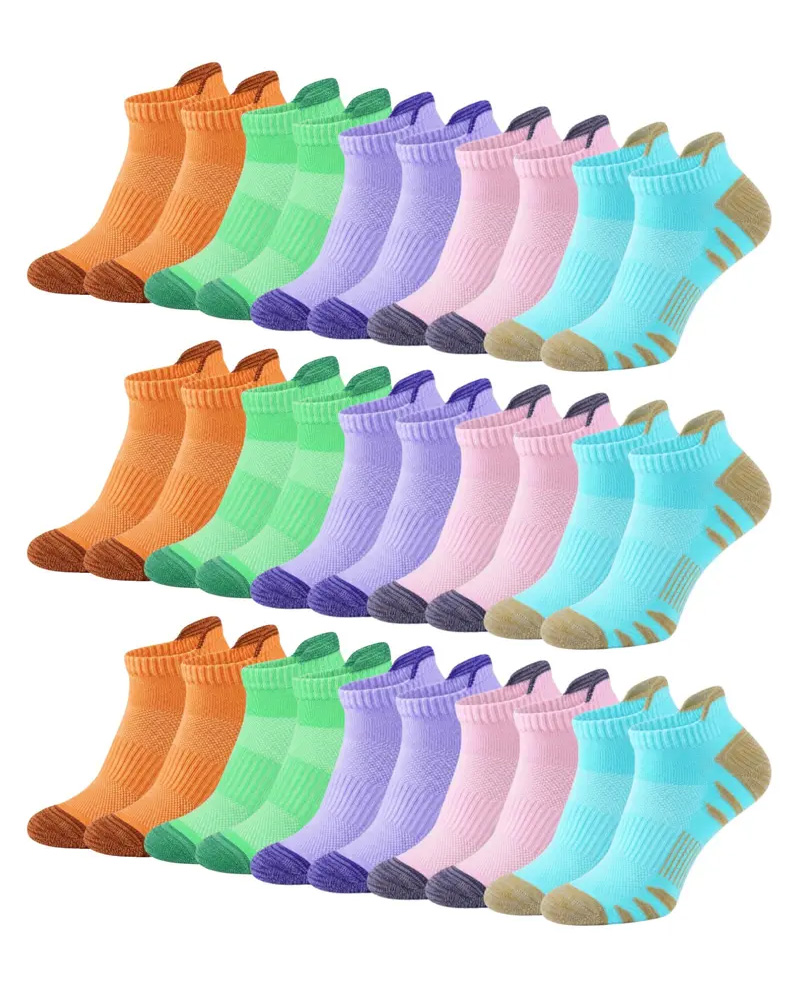 Men's 15-Pair Breathable Mesh Ankle Socks – Lightweight, Colorful, Comfortable Fit for Hiking & Fitness --- 15 Pairs for Just £18.98 & Free shipping!