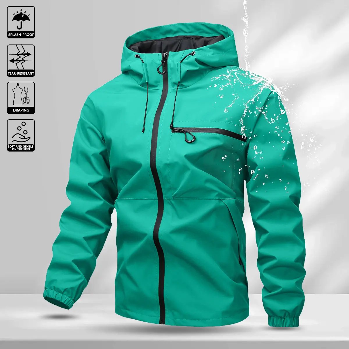 🔥Limited 50% Off🔥Men's All-Round Hooded Jacket - Waterproof, Wind-Resistant Work & Casual Wear