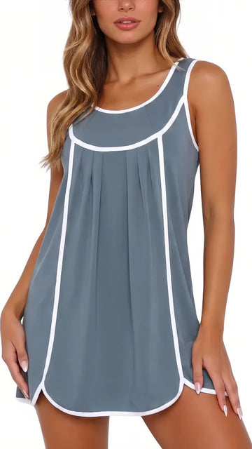 🎾 THE TENNIS CORE DRESS: SLEEVELESS, LOOSE FIT, SIDE SPLIT — YOUR NEW SUMMER SPORTY CHIC 🎾