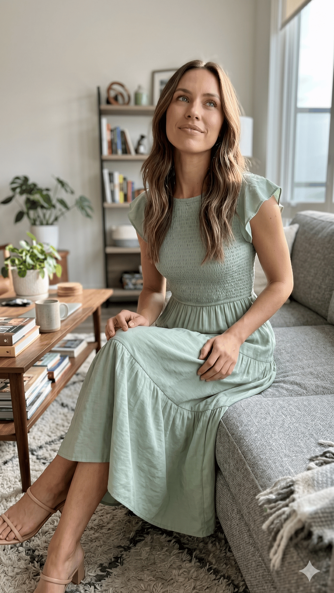 🌸 THE COTTAGECORE SMOCKED MIDI: FLUTTER SLEEVES, TIERED SKIRT, HIGH WAIST — YOUR SWEETEST SUMMER ESSENTIAL 🌸