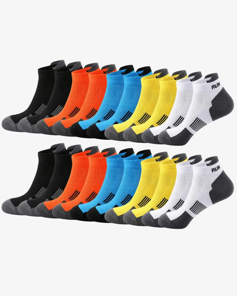 Men's 15-Pair Breathable Mesh Ankle Socks – Lightweight, Colorful, Comfortable Fit for Hiking & Fitness --- 15 Pairs for Just £18.98 & Free shipping!