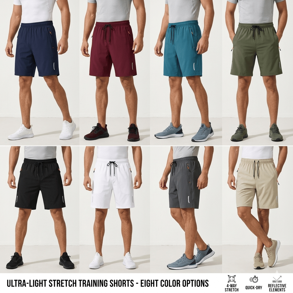 🎉BUY MORE SAVE MORE🎉Men's 5-Pack Quick-Dry Athletic Shorts - Lightweight Breathable Casual Shorts for Gym, Running & Travel