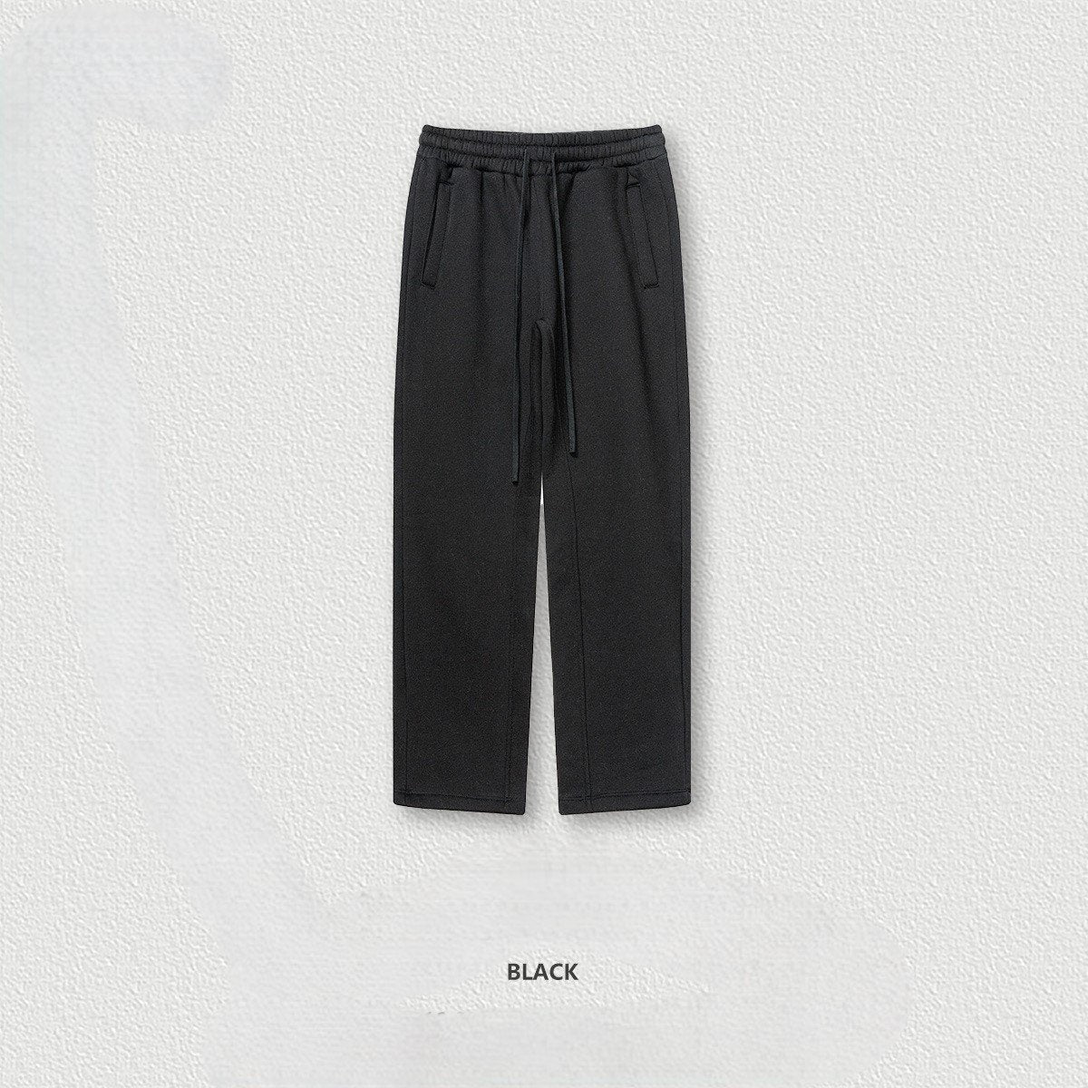 🔥 Unisex 600GSM Fleece Sweatpants 🧵 – Straight-Leg & Cuffed Retro Baggy Joggers 👖 | Warm Streetwear for Spring, Autumn & Winter ❄️