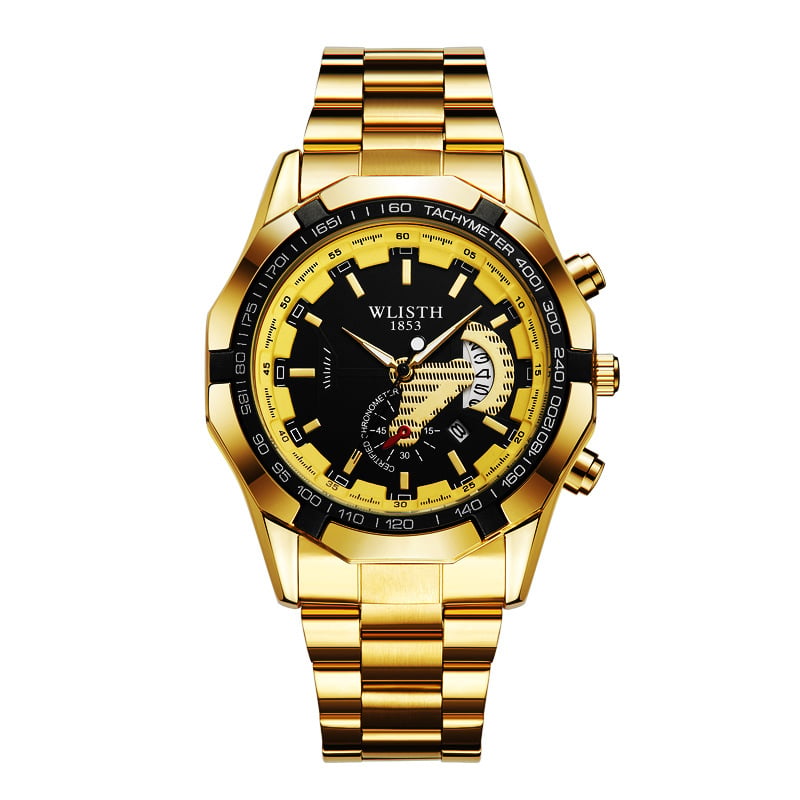 Waterproof luminous men's watch with calendar