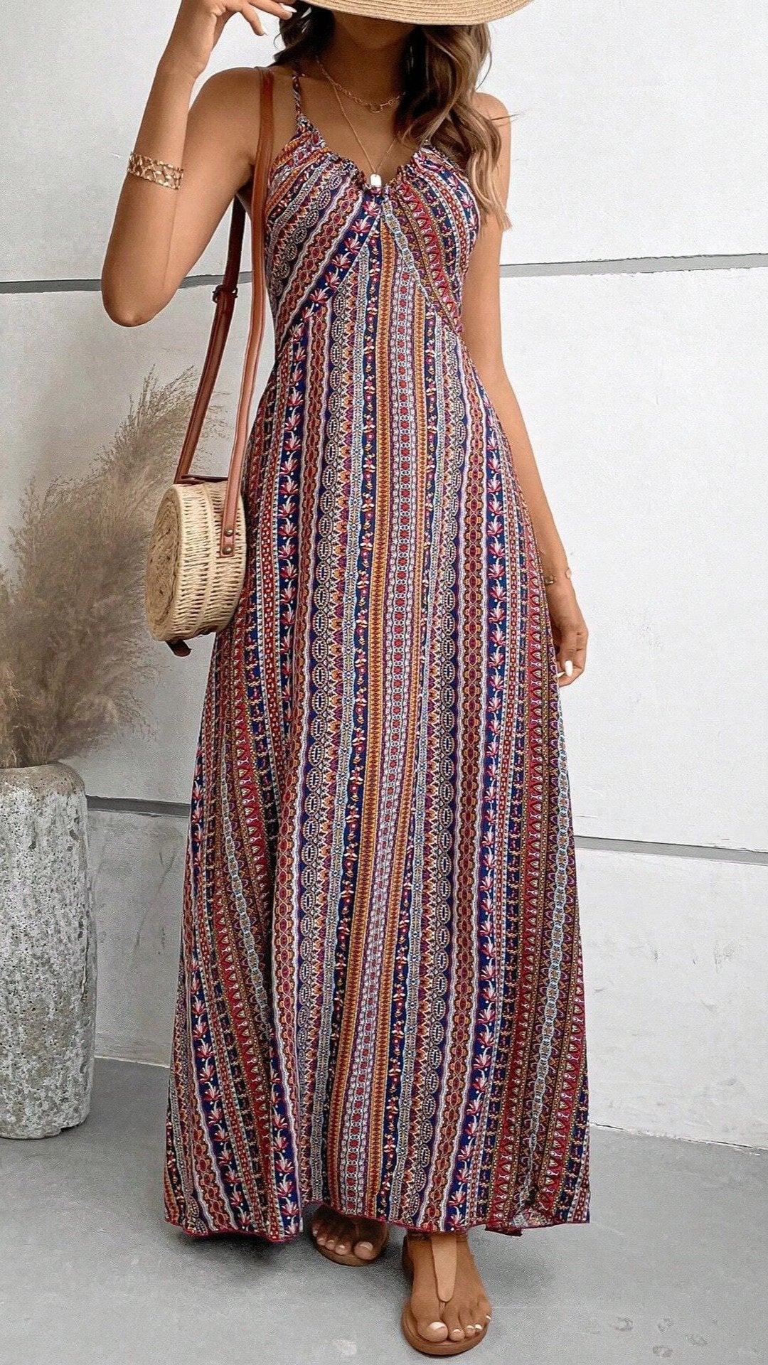 🌊 THE CRISSCROSS BACK STRIPE DRESS: CLASSIC FRONT, WILD BACK, SEASONLESS BOHO 🌊