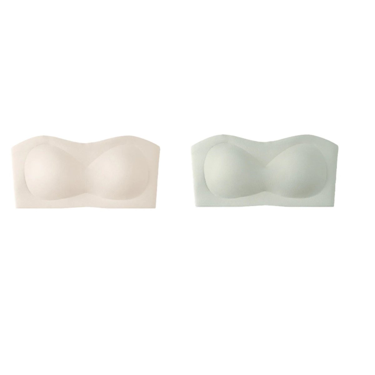 ⛱️💞Womens Strapless Bras Push Up Bandeau Bra Non Slip Wireless Supportive Padded Bras Seamless Comfortable Tube Jelly Bra