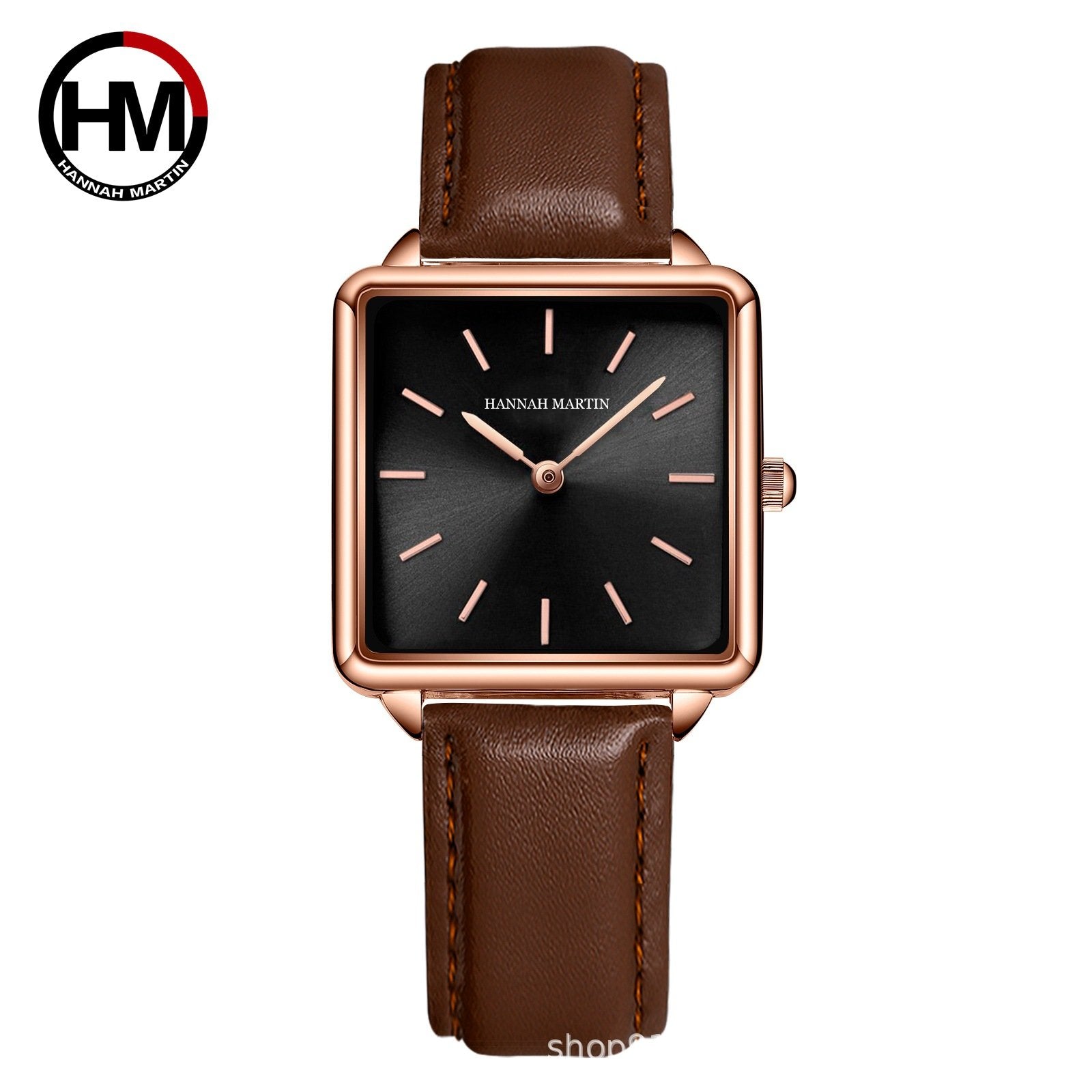 Vintage-style square-faced women's quartz watch with a steel bracelet and Japanese movement
