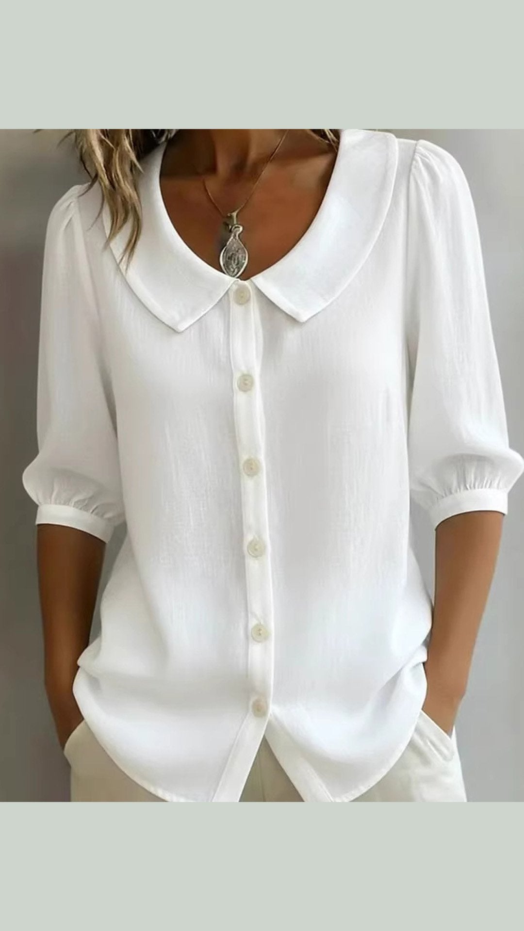 🌸 THE VINTAGE BABYDOLL BLOUSE: PUFF SLEEVES, BREEZY COMFORT — YOUR NEW SUMMER OBSESSION 🌸
