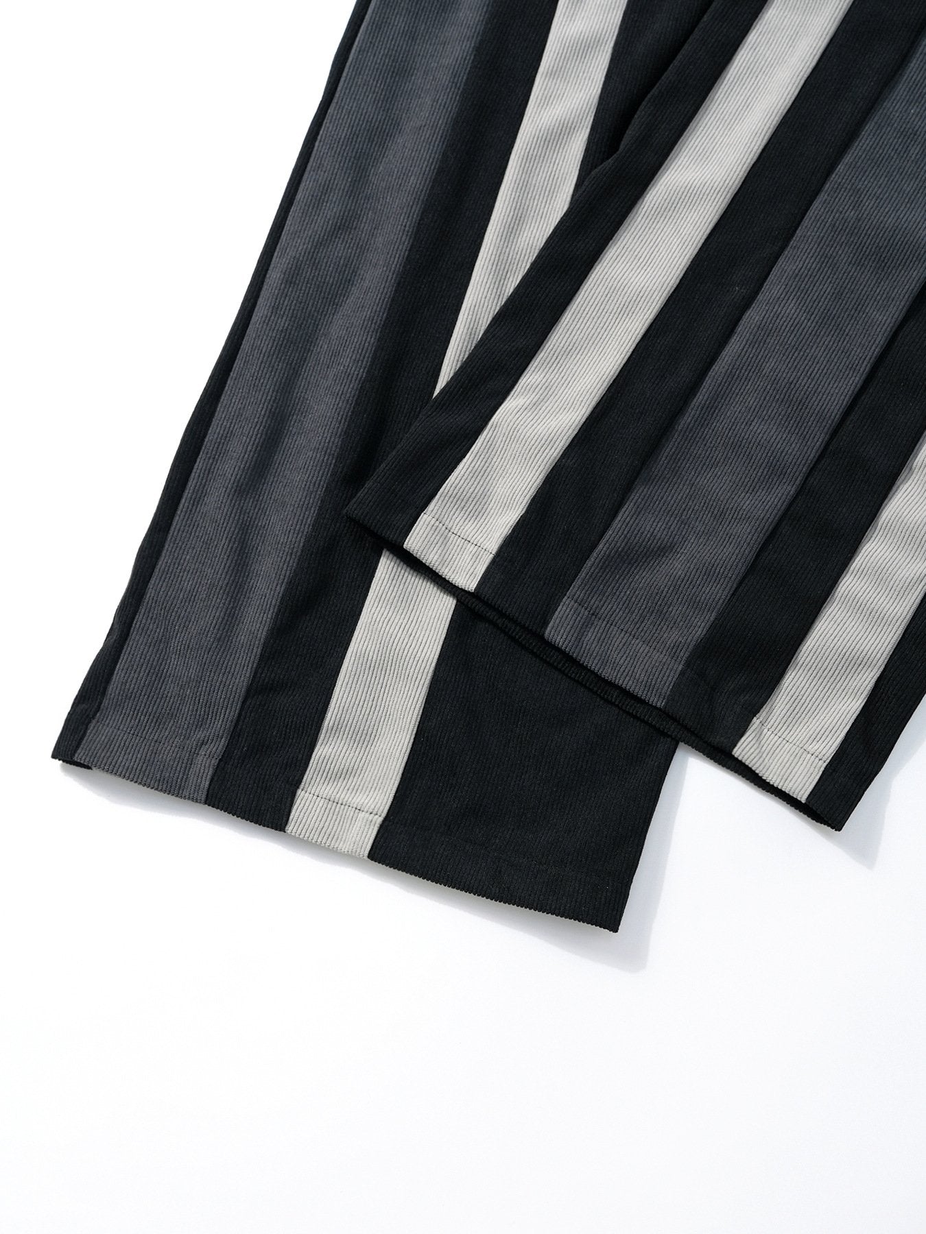All-Season Men’s Casual Corduroy Pants: Comfortable Colorblock Straight Leg Design