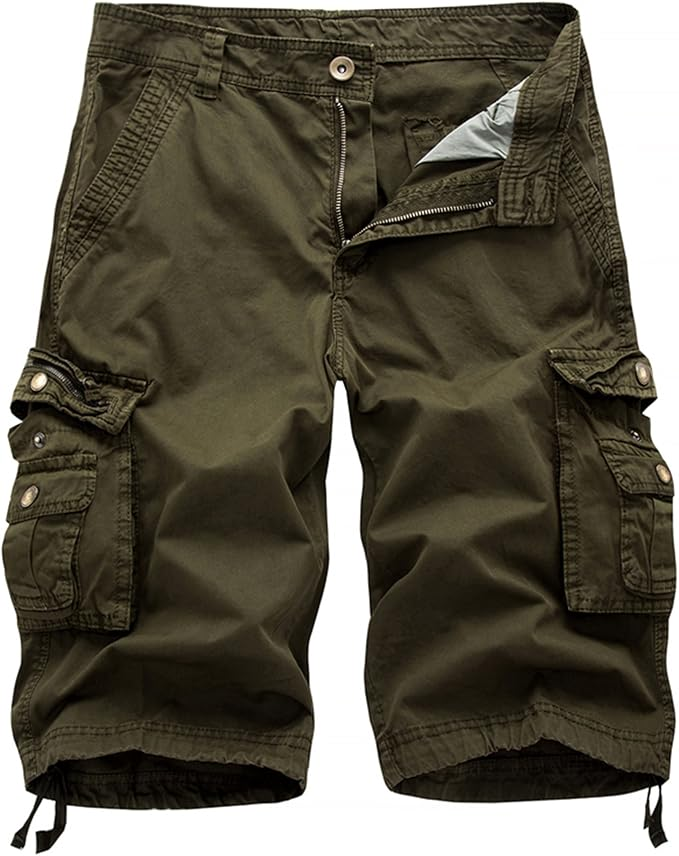 Men's Cargo Shorts | Relaxed Fit, Multi-Pocket, 100% Cotton, Outdoor Casual---Buy 2 Get 15% Off & Free Shipping!