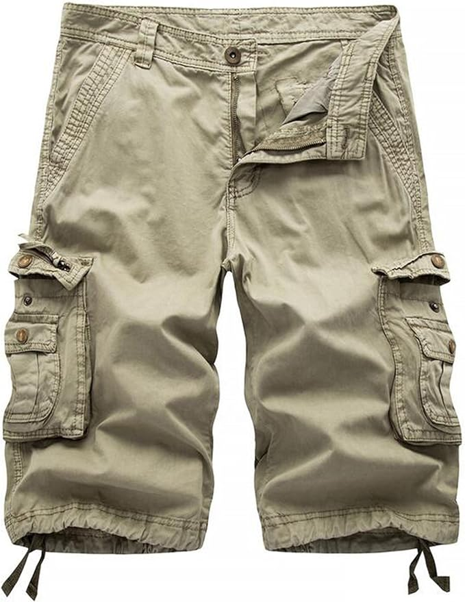 Men's Cargo Shorts | Relaxed Fit, Multi-Pocket, 100% Cotton, Outdoor Casual---Buy 2 Get 15% Off & Free Shipping!