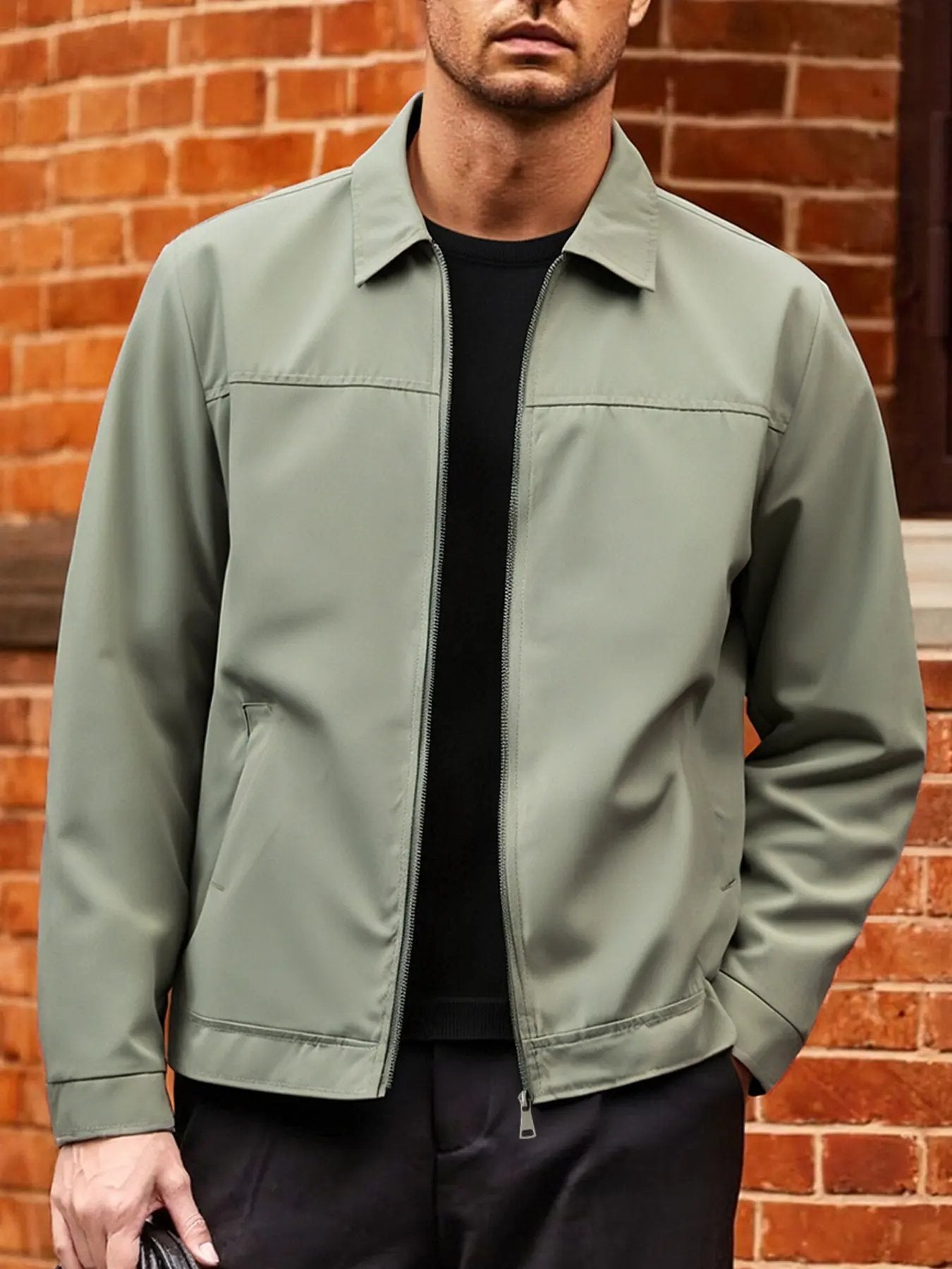 Lightweight All-Season Essential | Breathable Zipper Jacket for Work & Travel
