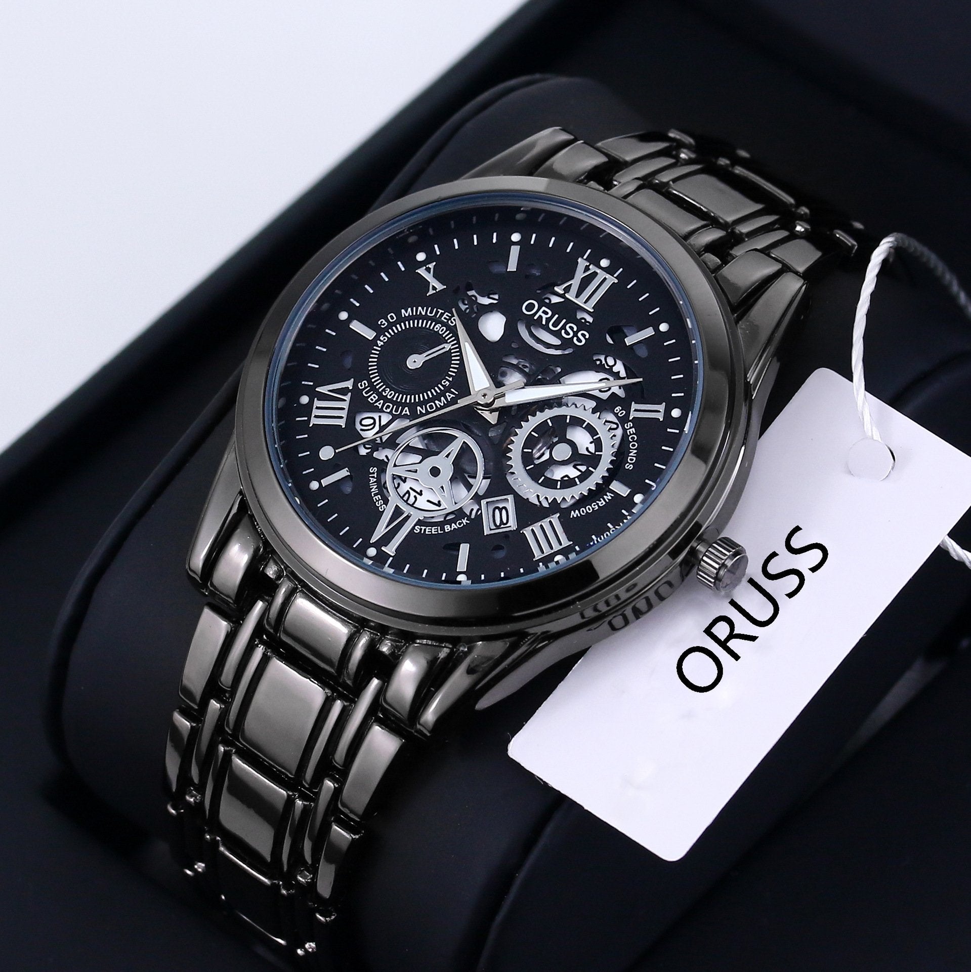 Swiss Water-Resistant Fully Automatic Quartz Watch for Men