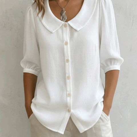 🌸 THE VINTAGE BABYDOLL BLOUSE: PUFF SLEEVES, BREEZY COMFORT — YOUR NEW SUMMER OBSESSION 🌸