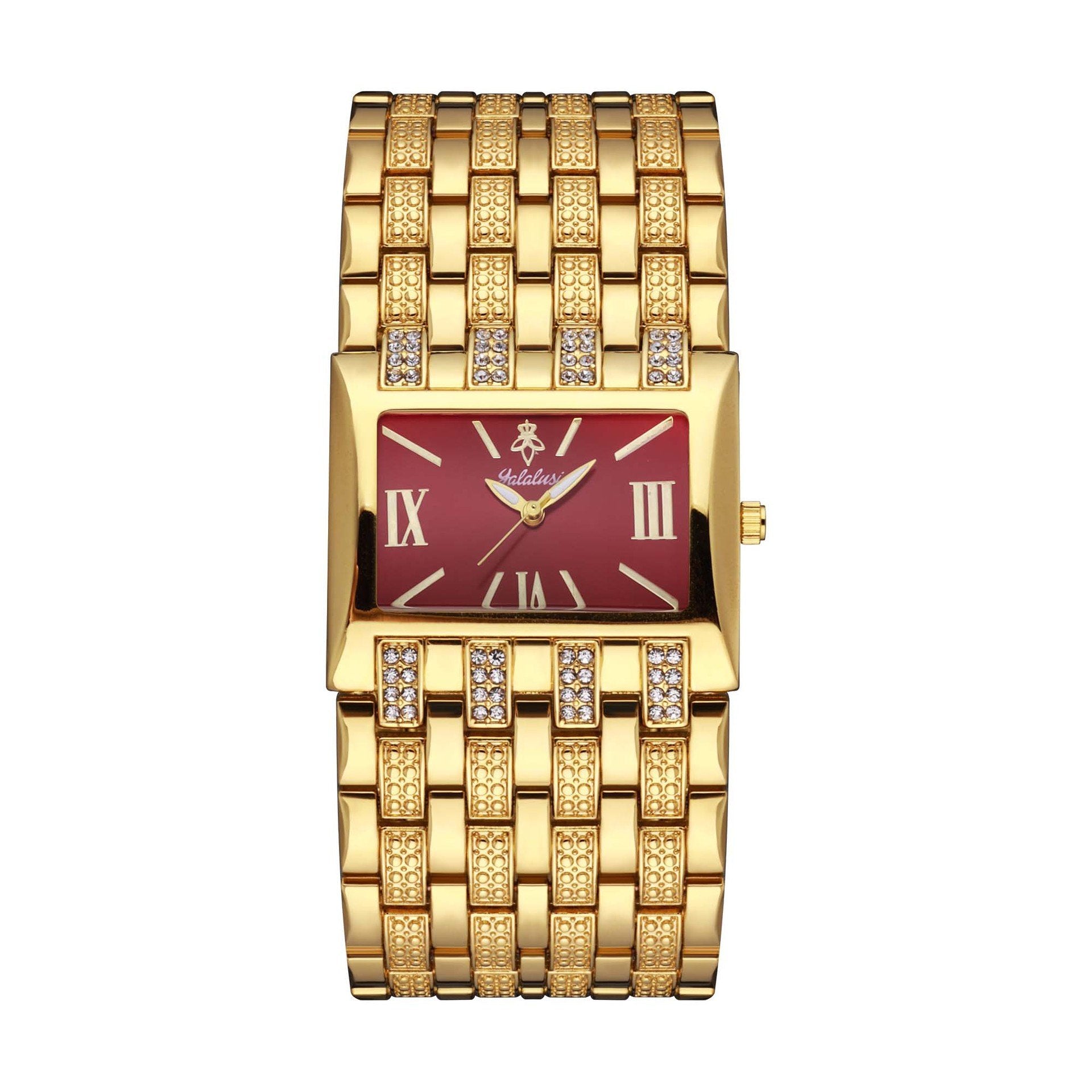 Luxury Diamond-Set Women's Watch with a Square Dial