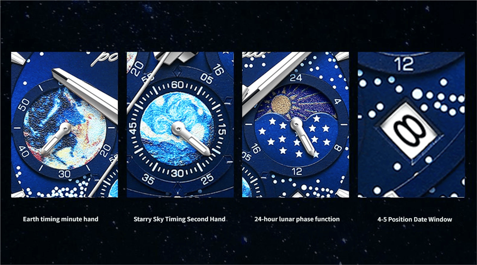 Starry Night Luminous Multifunctional Men's Quartz Watch