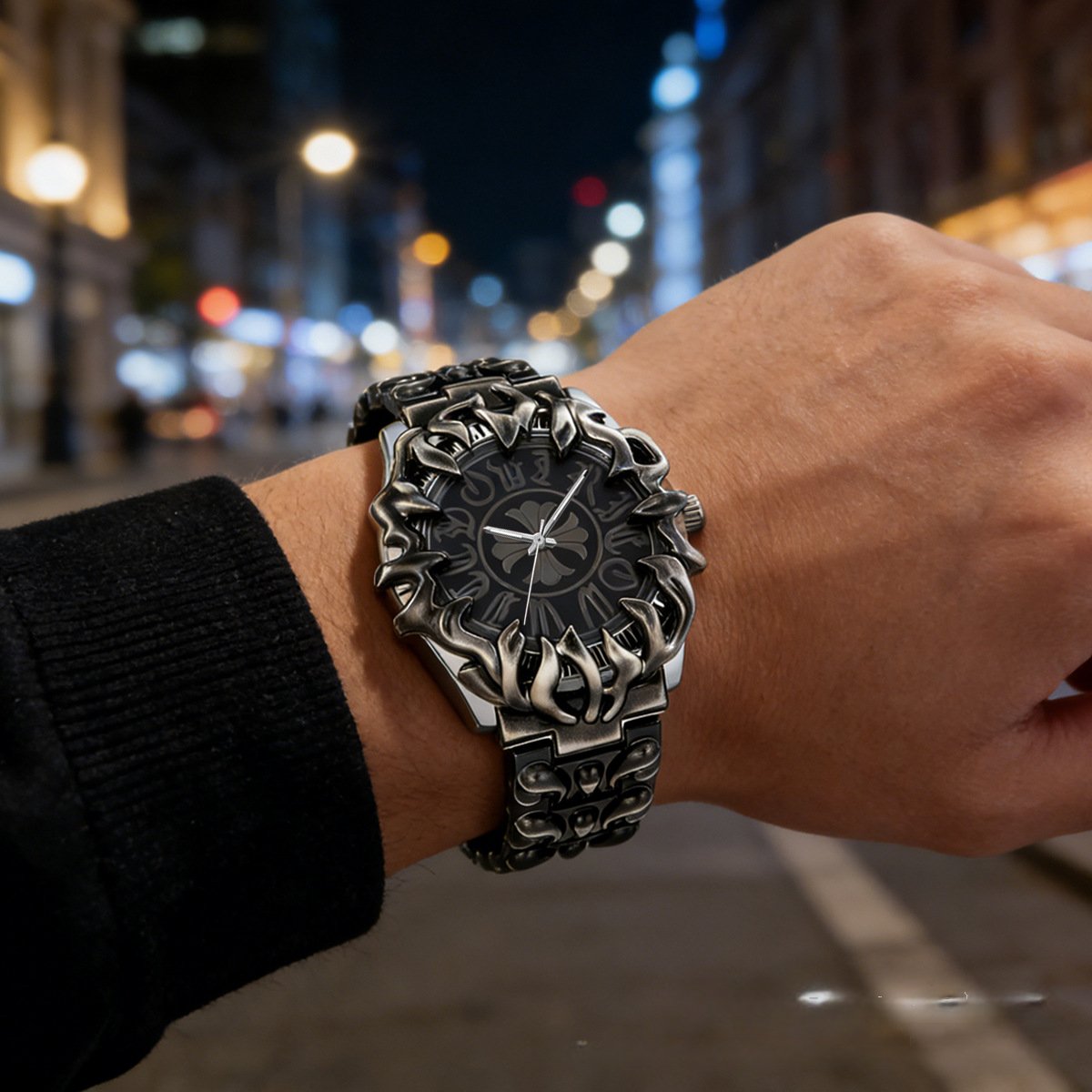 y2k Original Alien Claw-Inspired Crooks' Iris Quartz Watch: A Cross-Border Bestseller