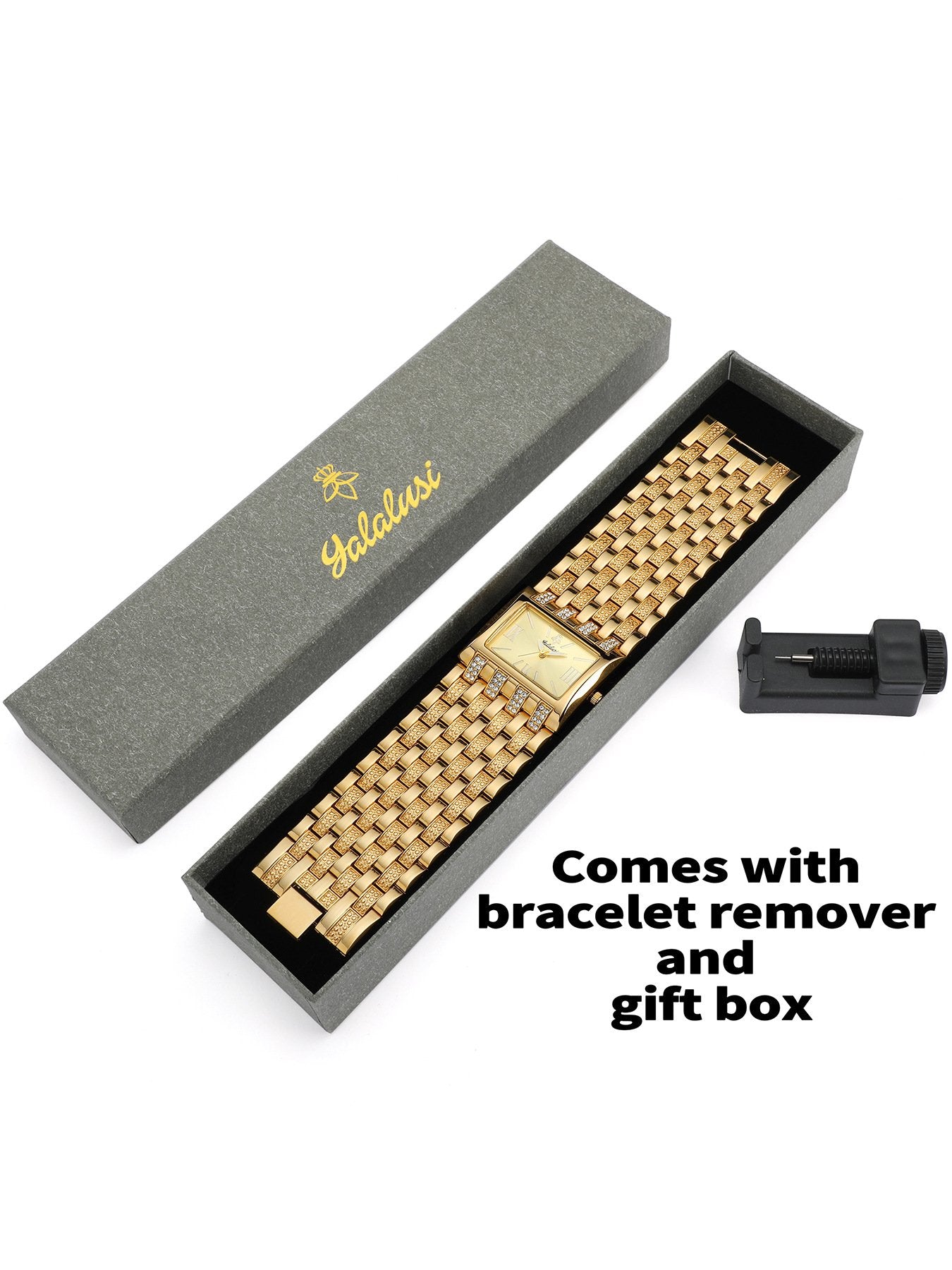 Luxury Diamond-Set Women's Watch with a Square Dial