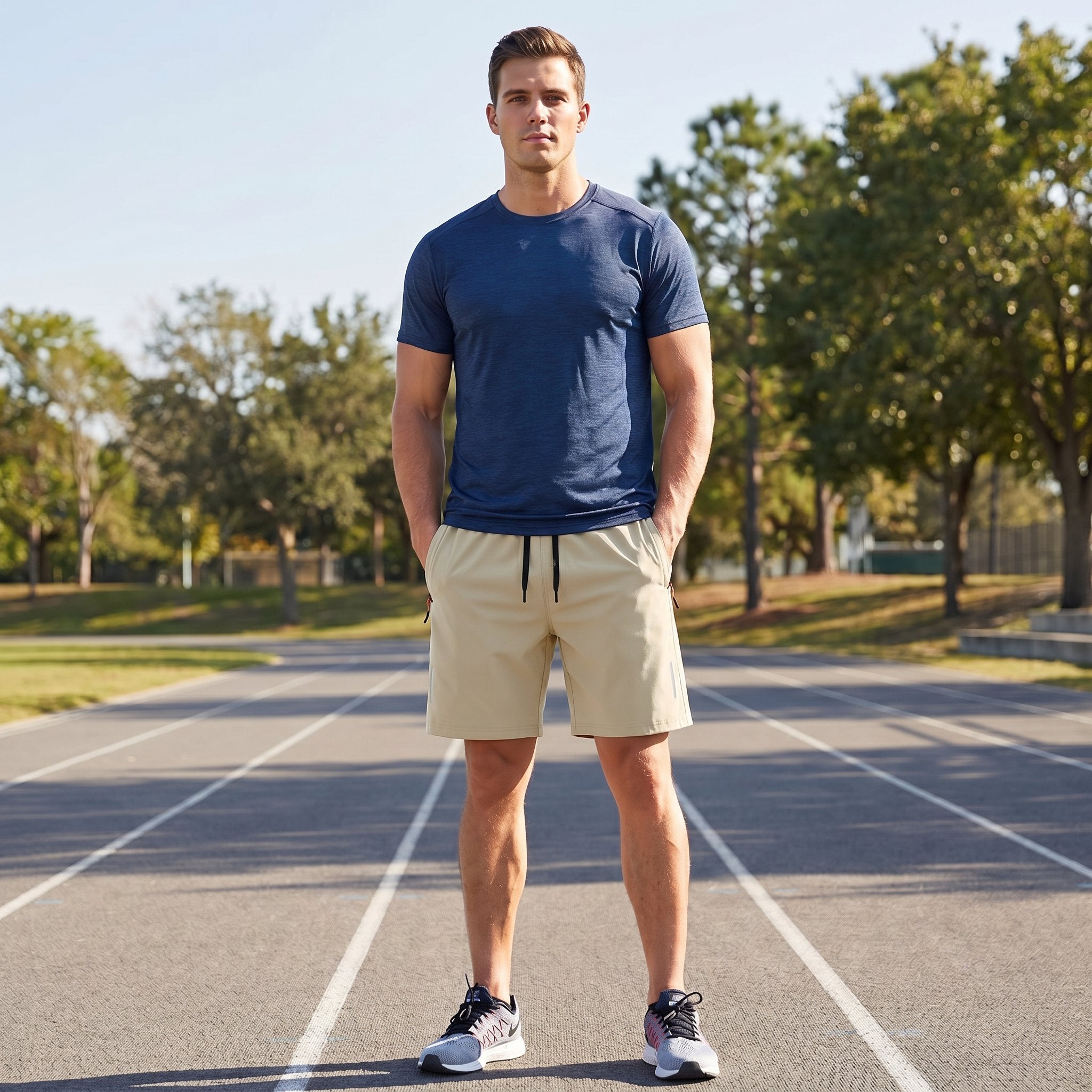 🎉BUY MORE SAVE MORE🎉Men's 5-Pack Quick-Dry Athletic Shorts - Lightweight Breathable Casual Shorts for Gym, Running & Travel