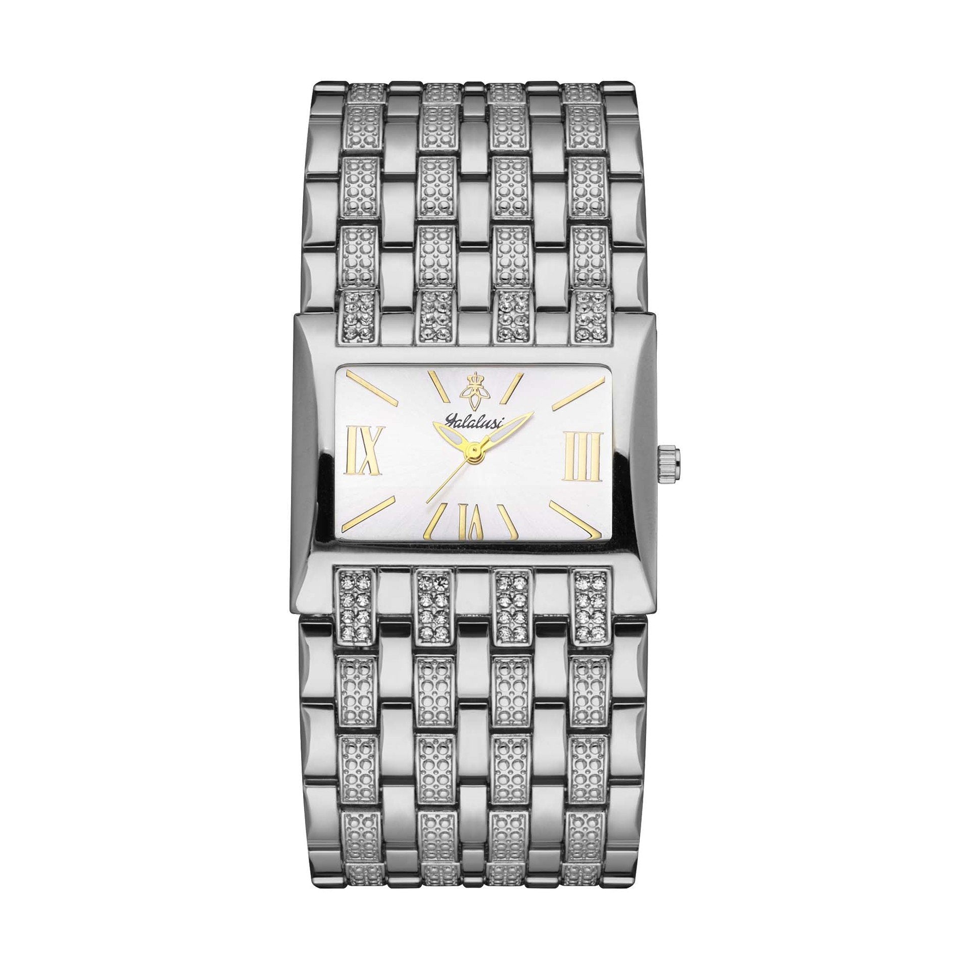 Luxury Diamond-Set Women's Watch with a Square Dial