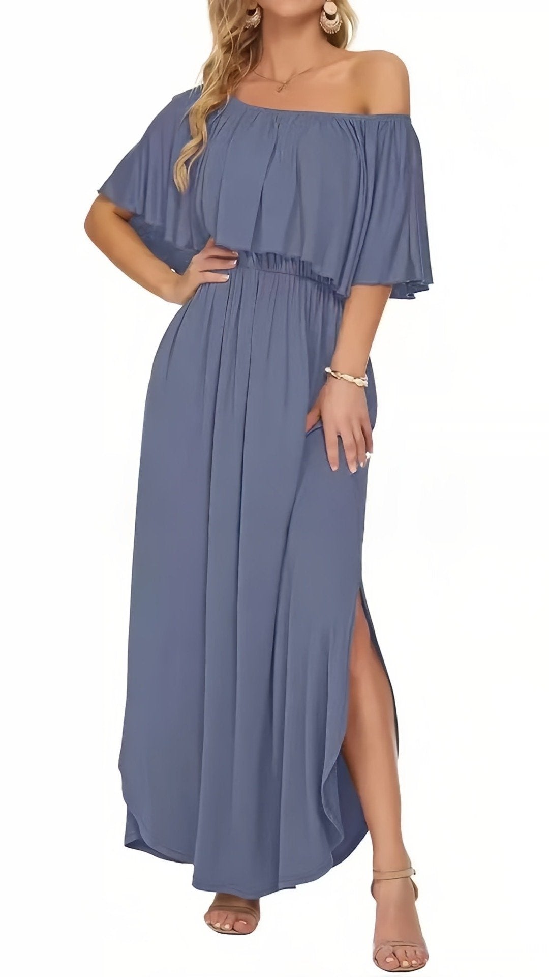 🌸 THE 3-IN-1 TRANSFORM DRESS: OFF-SHOULDER, ONE-SHOULDER, OR CLASSIC CREW — YOUR MOST VERSATILE SUMMER DRESS 🌸