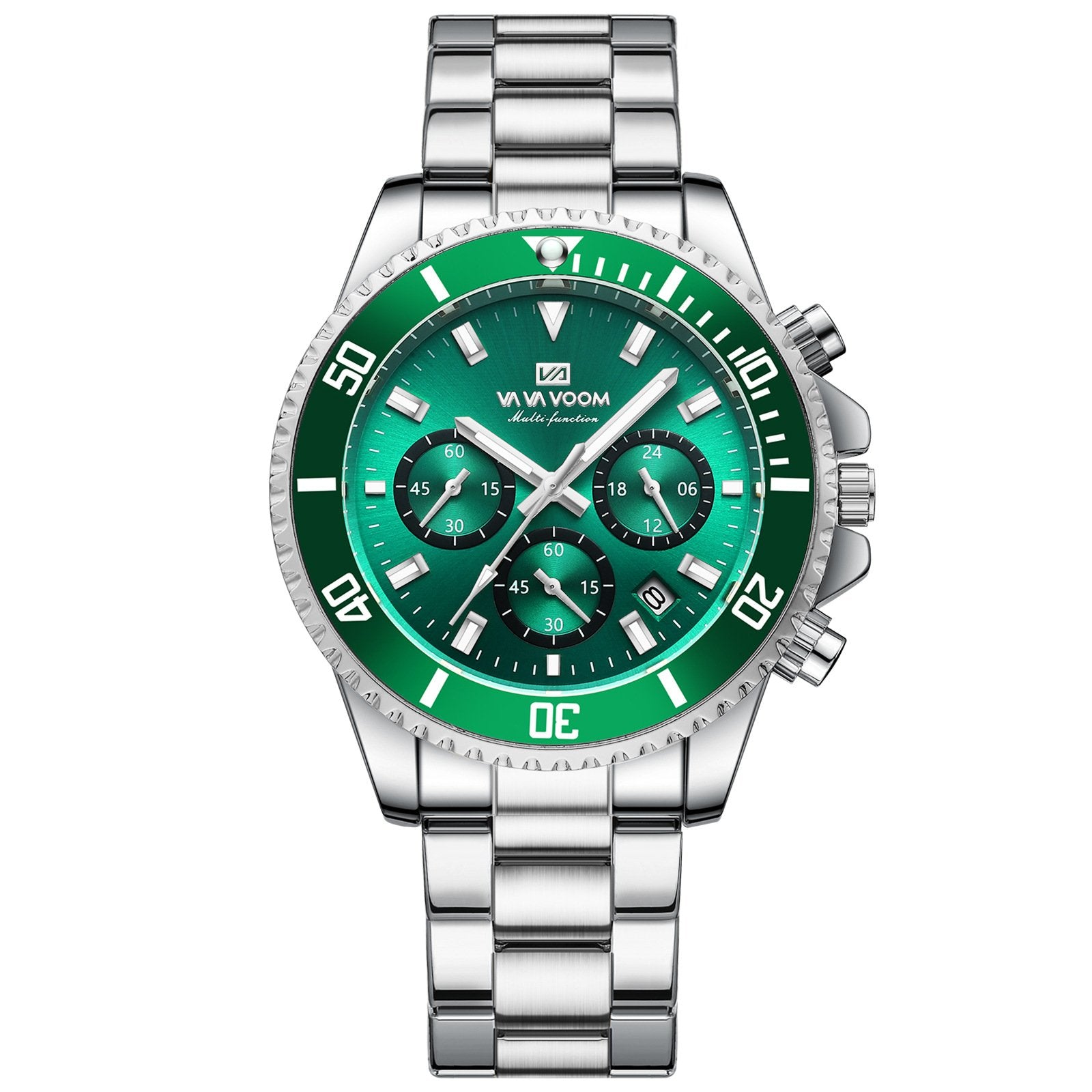 Men's luxury watch with waterproof and luminous dial