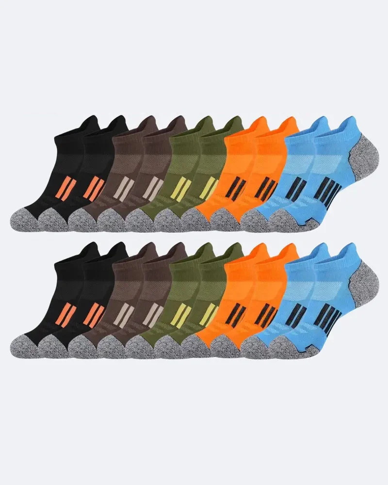 Men's 15-Pair Breathable Mesh Ankle Socks – Lightweight, Colorful, Comfortable Fit for Hiking & Fitness --- 15 Pairs for Just £18.98 & Free shipping!