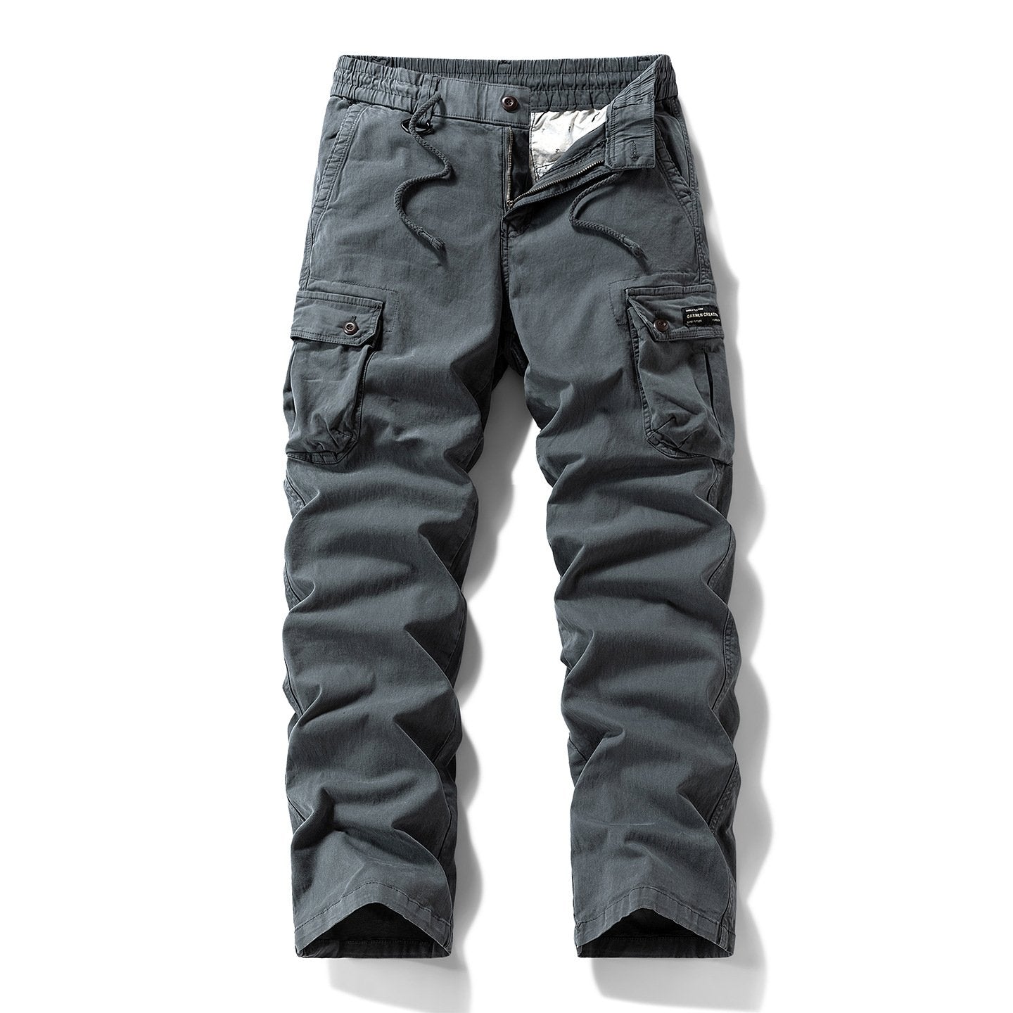 Unique Washed Vintage Loose Tapered Work Pants - Classic Fit, Versatile for Work & Casual
