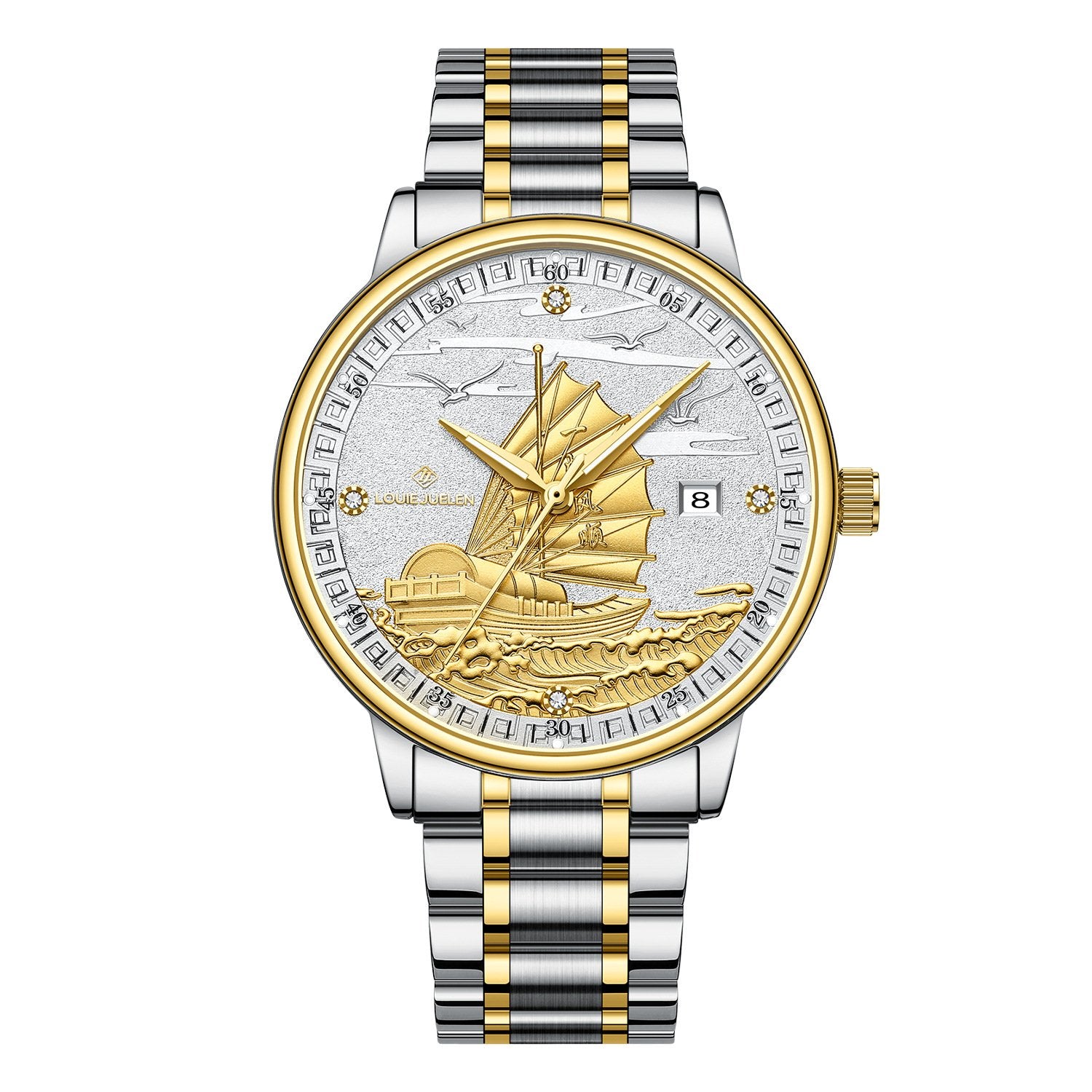Fully Automatic Movement Business-Grade Water-Resistant Luminous Men's Quartz Wristwatch