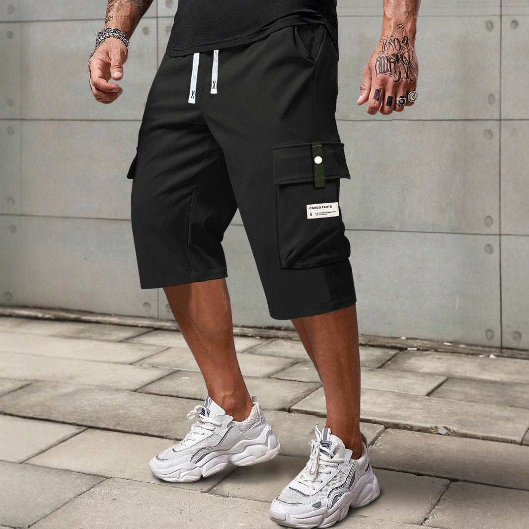 Men's Breathable, Loose-Fit Casual Pants with Elastic Waistband