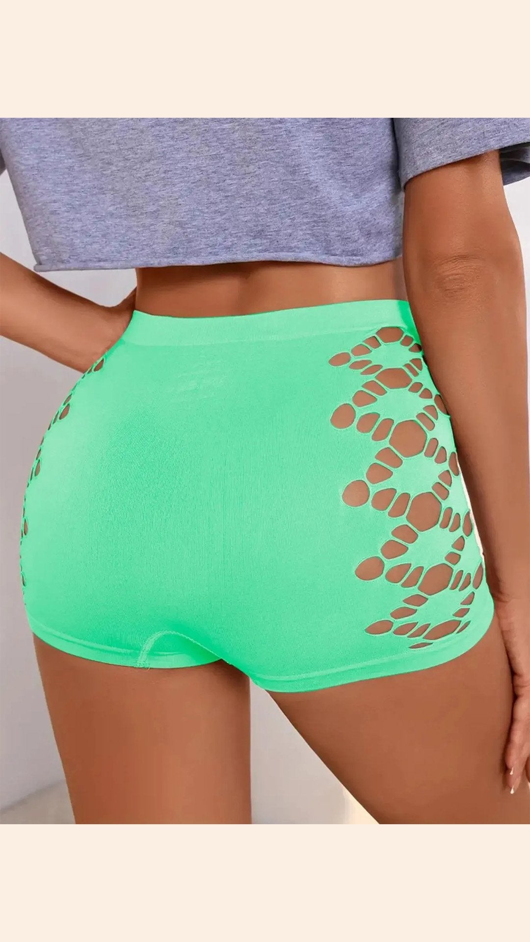 🌸 THE HOLLOW-OUT BOYSHORTS: LOW-RISE, TUMMY CONTROL, GEOMETRIC EDGE — YOUR NEW GO-TO FOR COMFORT & COVERAGE 🌸