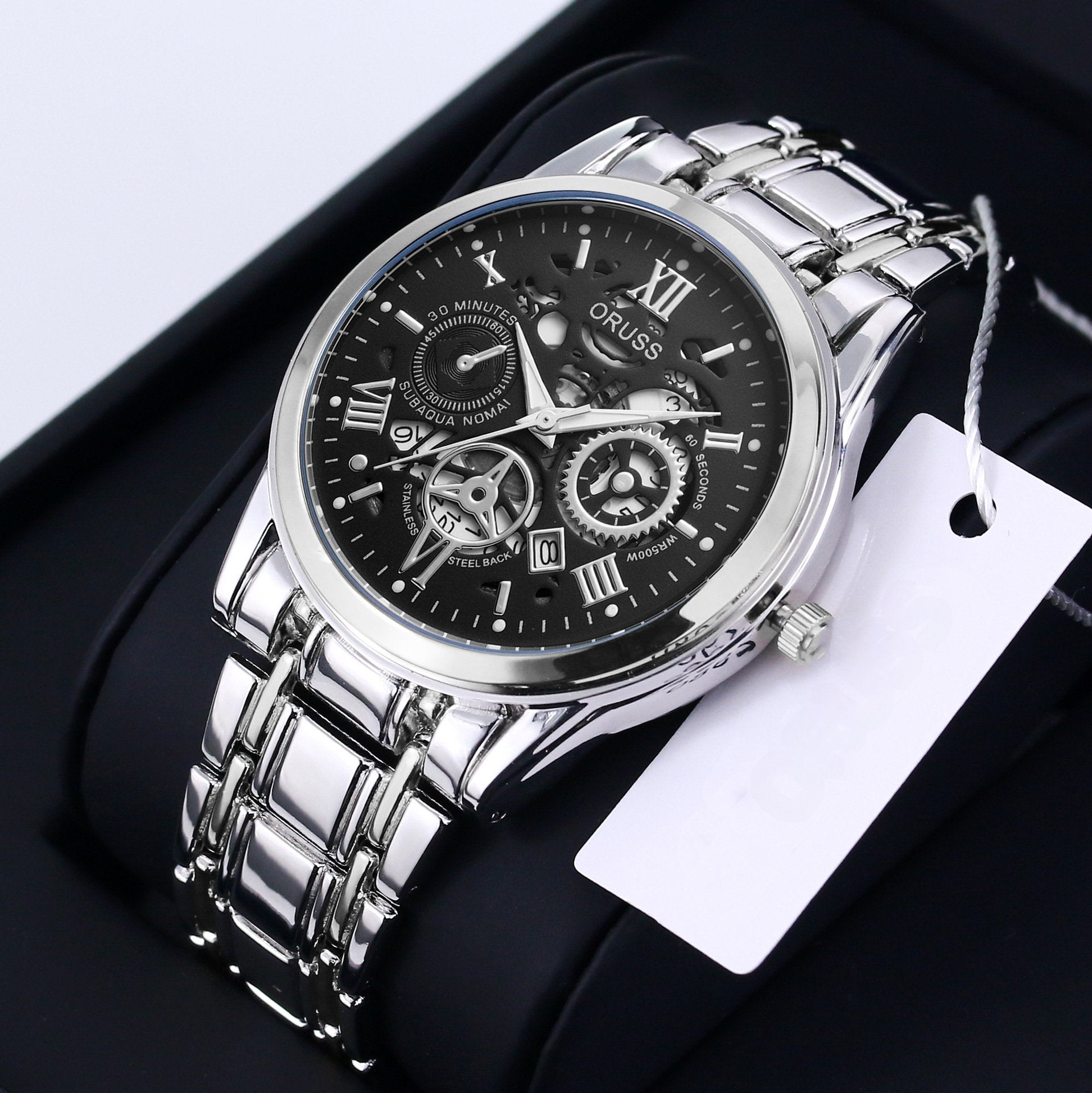 Swiss Water-Resistant Fully Automatic Quartz Watch for Men
