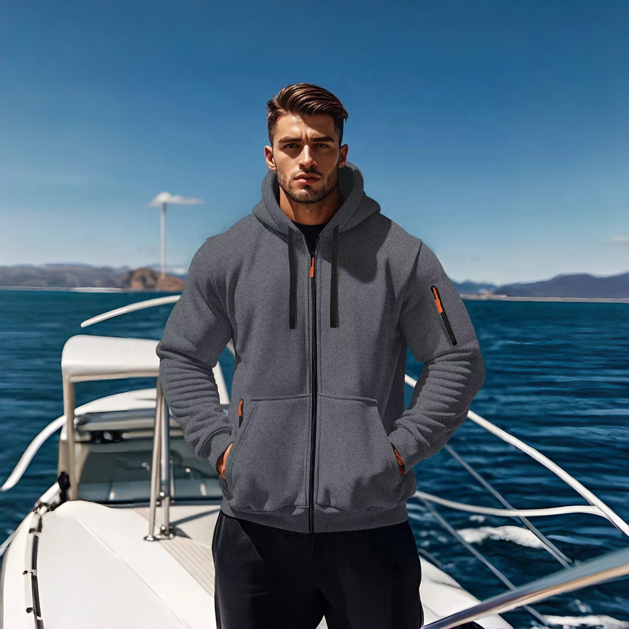 Luxury Casual Urban Hoodie - Precision Tailored for Men