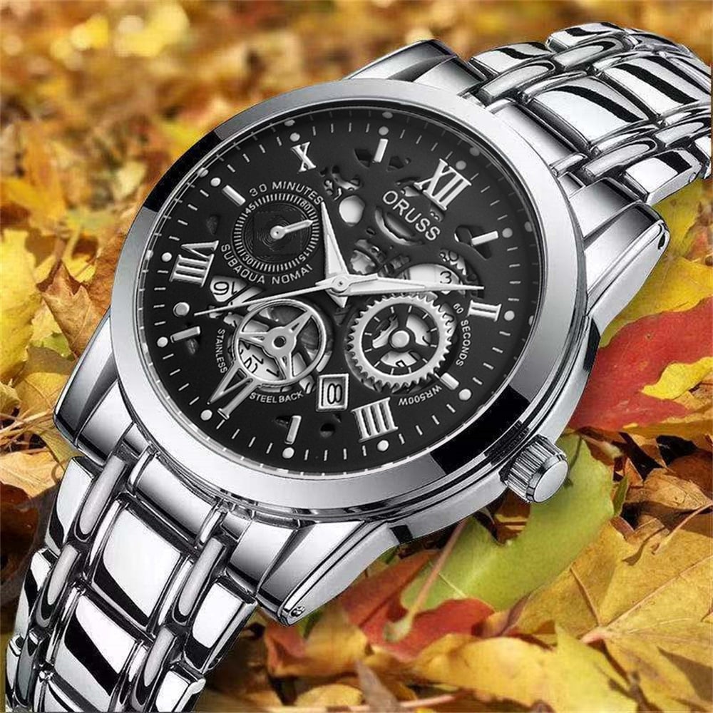 Swiss Water-Resistant Fully Automatic Quartz Watch for Men