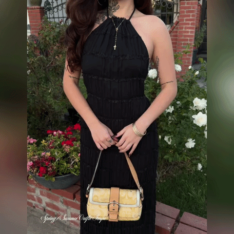 🌺 THE HALTER BACKLESS MAXI: OPEN BACK, SELF-TIE STRAPS, FULLY LINED — YOUR MOST SOPHISTICATED SUMMER DRESS 🌺