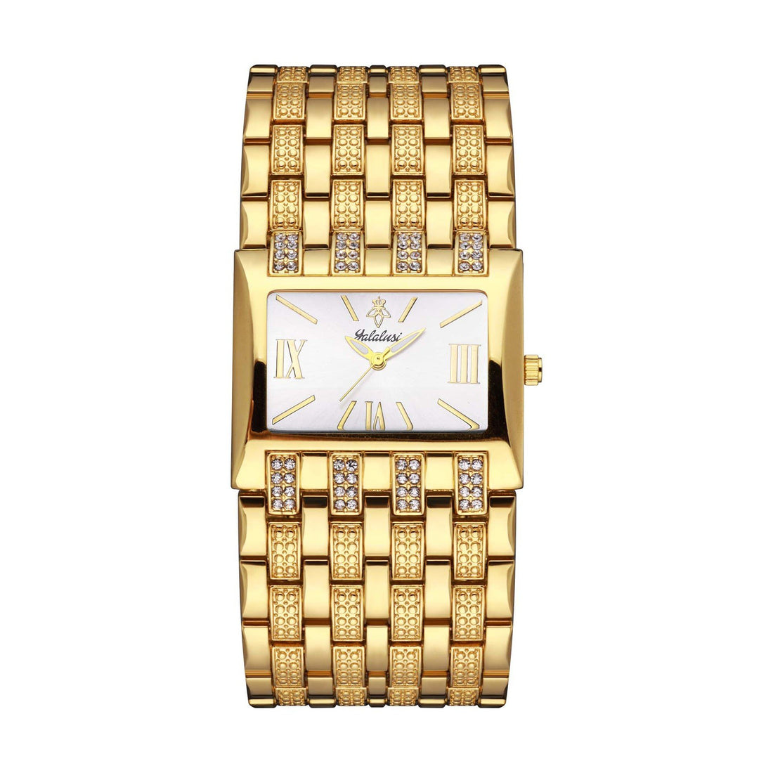 Luxury Diamond-Set Women's Watch with a Square Dial