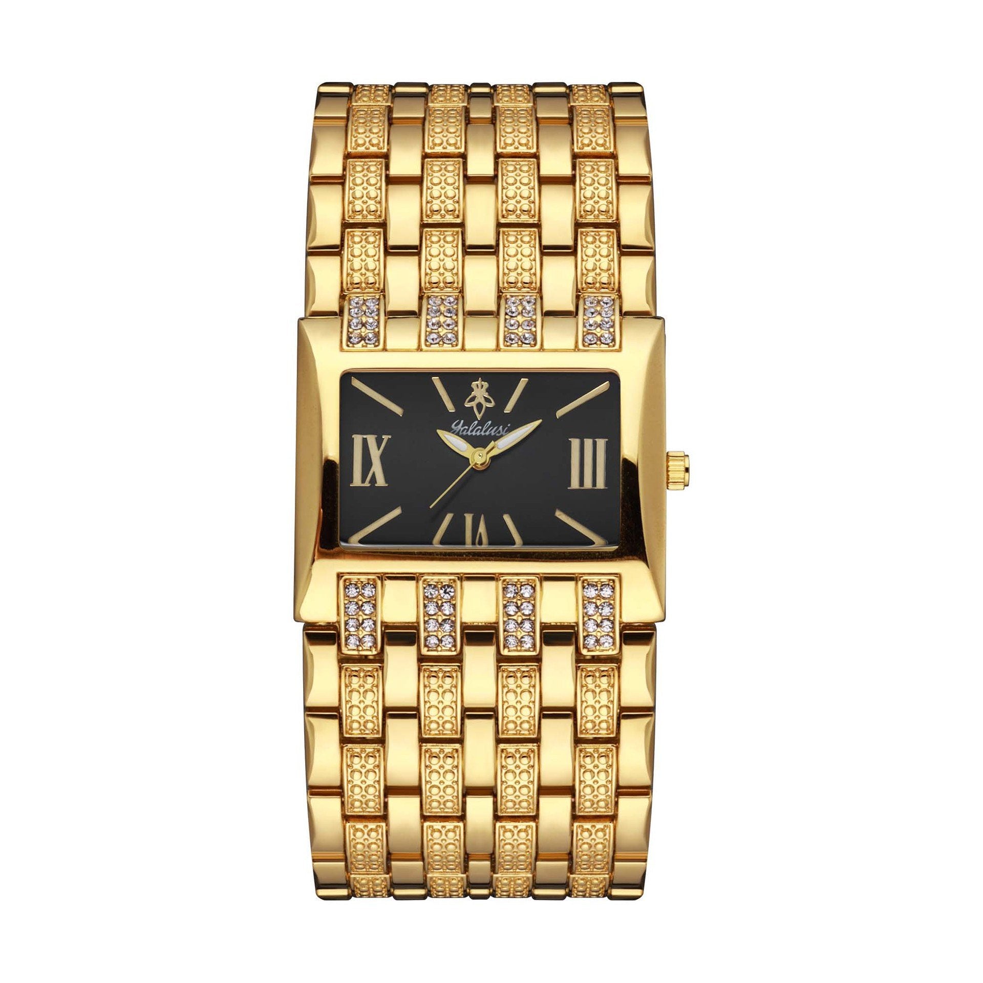 Luxury Diamond-Set Women's Watch with a Square Dial