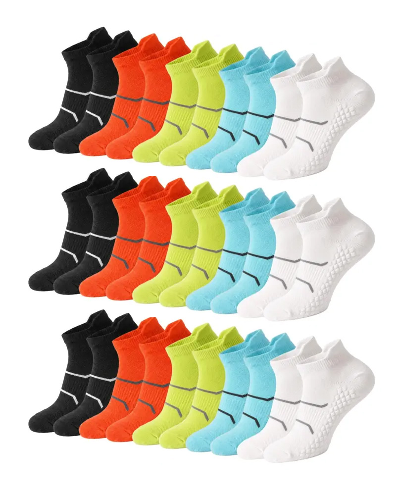 Men's 15-Pair Breathable Mesh Ankle Socks – Lightweight, Colorful, Comfortable Fit for Hiking & Fitness --- 15 Pairs for Just £18.98 & Free shipping!