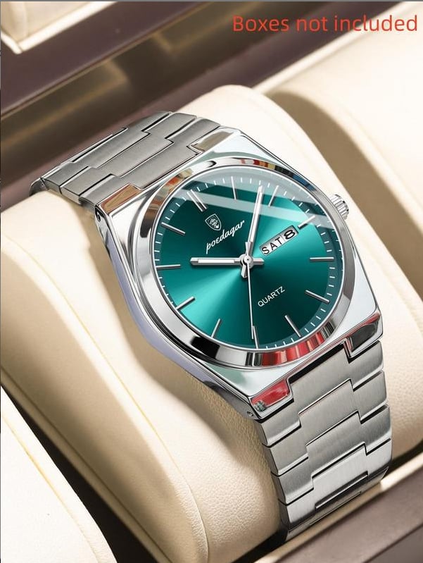 Ultra-thin men's waterproof luminous quartz watch