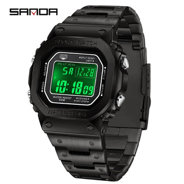 Multifunctional Square Waterproof Digital Watch