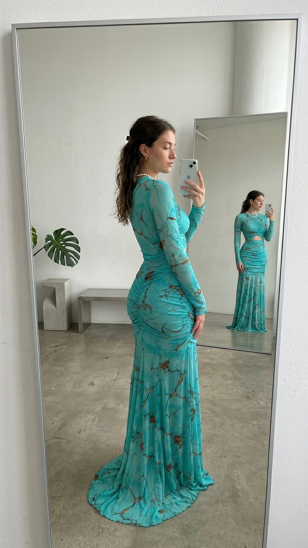 🧜‍♀️ THE MERMAID PRINT GOWN: FITTED SILHOUETTE, ALL-OVER DRAMA, UNFORGETTABLE ENTRANCES 🧜‍♀️